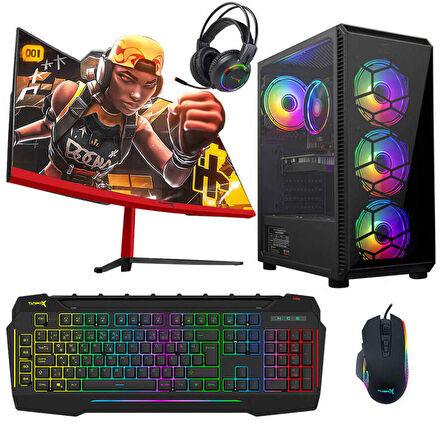 Turbox Tx4609 i5 6400 16GB DDR4 2TB SSD 4GB GTX750Ti GDDR5 27 Curved Oyuncu Masaüstü Bilgisayarı