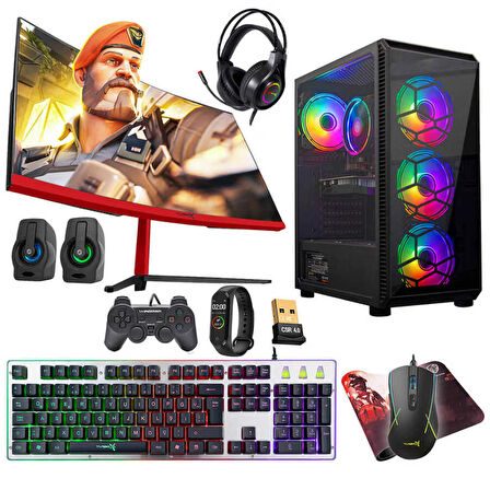 Turbox Tx4692 i5 10400F 16GB Ram 1TB M.2 NVMe SSD 4GB RX560 23.6 Curved Oyuncu Masaüstü Bilgisayarı