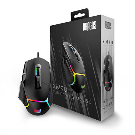 Dragos XM90 20000 DPI Kablolu Siyah RGB Oyuncu Mouse