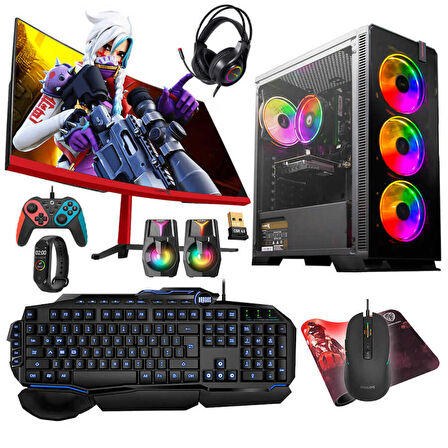 Turbox Tx4803 i5 10400F 16GB Ram 1TB SSD 6GB GTX1660Ti GDDR6 27 Curved Oyuncu Masaüstü Bilgisayarı