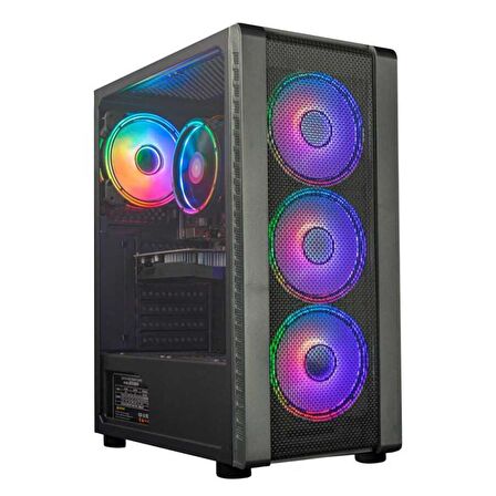 Turbox Tx4895 Ryzen 5 5500 16GB DDR4 512GB SSD 4GB RX560 GDDR5 23.6 Curved Oyun Masaüstü Bilgisayarı