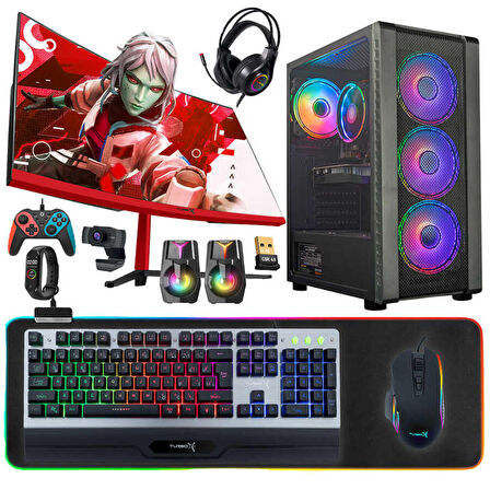 Turbox Tx5001 i7 860 16GB Ram 1TB SSD 4GB GTX1650 23.6 Curved Oyun Masaüstü Bilgisayarı