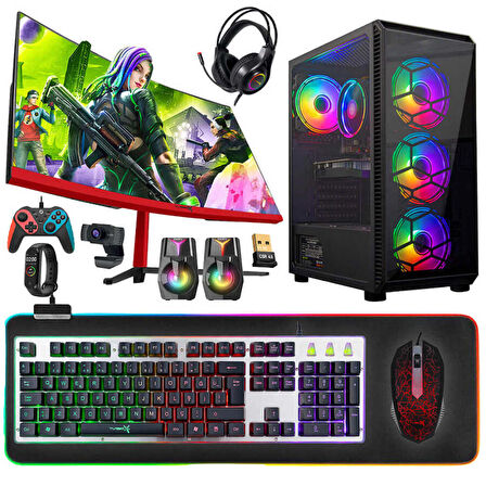 Turbox Tx5016 Ryzen 5 3600 32GB 512GB SSD GTX1050Ti 4GB 23.6 Curved Oyuncu Bilgisayarı