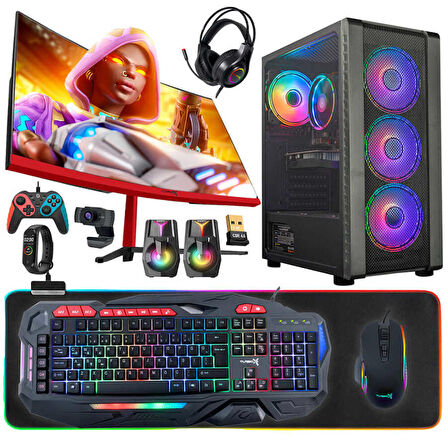 Turbox Tx5035 i5 9400F 16GB 1TB SSD 4GB GTX1050Ti GDDR5 27 Curved Oyuncu Bilgisayarı