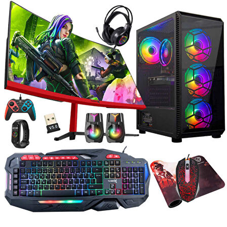 Turbox Tx5134 Intel Core i5 8400 16GB Ram 512GB SSD 4GB RX550 GDDR5 23.6 Curved Bilgisayar