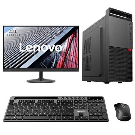 Turbox Tx5242 i5 12400 16GB DDR4 256GB SSD 23.8 inç FHD Lenovo Kurumsal Ofis Bilgisayarı