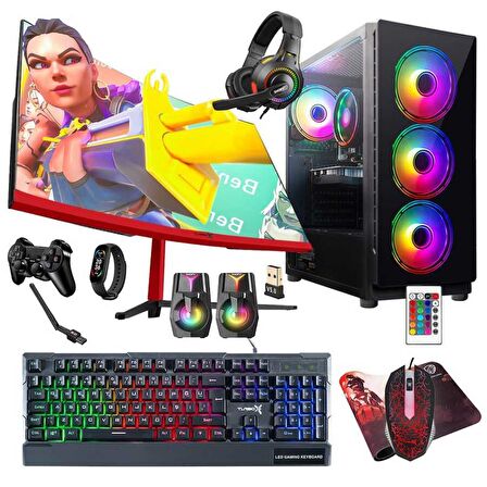 Turbox Tx5286 i5 9400F 16GB 512GB 4GB GT740 GDDR5 27 inç 100Hz Curved Oyuncu Masaüstü Bilgisayarı