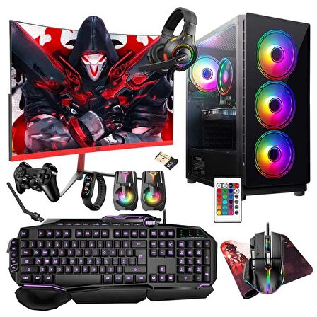Turbox Tx5281 i5 9400F 32GB Ram 512GB SSD 8GB RX580 23.6 165Hz Curved Oyuncu Masaüstü Bilgisayarı