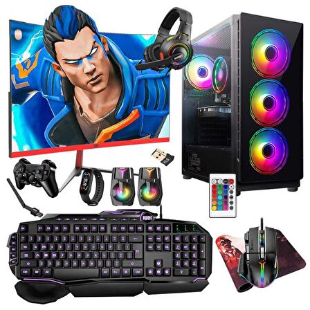 Turbox Tx5278 i5 9400F 16GB Ram 512GB SSD 4GB RX560 23.6 165Hz Curved Oyuncu Masaüstü Bilgisayarı