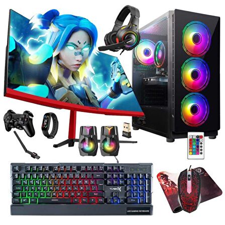 Turbox Tx5277 i5 9400F 16GB Ram 512GB SSD 4GB RX550 23.6 inç Curved Oyuncu Masaüstü Bilgisayarı