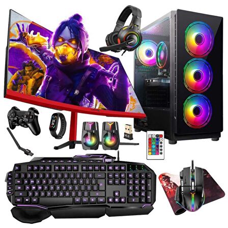 Turbox Tx5274 i5 9400F 16GB Ram 512GB SSD 4GB GTX750Ti 23.6 inç Curved Oyuncu Masaüstü Bilgisayarı