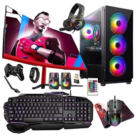 Turbox Tx5270 i5 9400F 32GB Ram 512GB SSD 4GB RX560 23.6 inç Curved Oyuncu Masaüstü Bilgisayarı