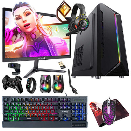 Turbox Tx5352 i7 2600 8GB Ram 256GB SSD 4GB Ekran Kartı 19.5 inç Monitör Masaüstü Oyun Bilgisayarı