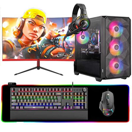 Dragos DRx6837 i5 11400F 32GB Ram 1TB NVMe RTX3050 27 inç 165Hz Curved Oyuncu Masaüstü Bilgisayarı