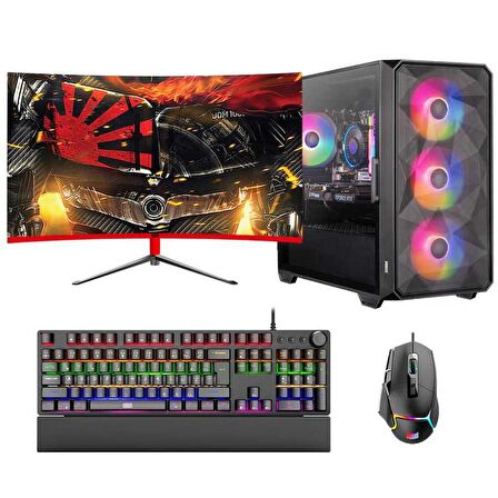 Dragos DRx6905 i7 10700F 16GB 512GB NVMe 6GB RTX3050 27 inç 165Hz Curved Oyuncu Masaüstü Bilgisayarı