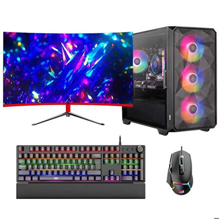 Dragos DRx6921 i7 10700F 16GB 512GB NVMe 12GB RTX3060 27 inç 165Hz Curved Oyuncu Masaüstü Bilgisayarı
