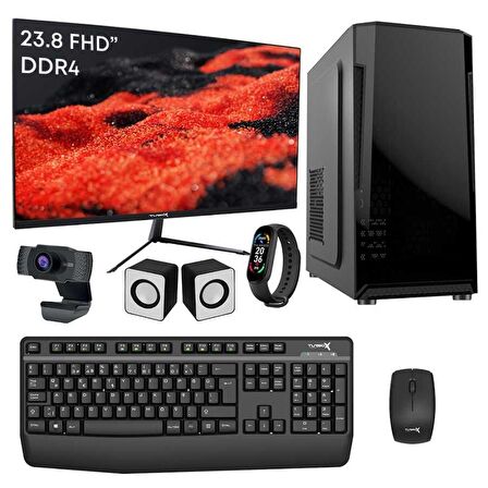 Turbox Tx5405 i3 6100 16GB DDR4 512GB M.2 NVMe SSD 23.8 inç FHD Monitör Masaüstü Ofis Bilgisayarı