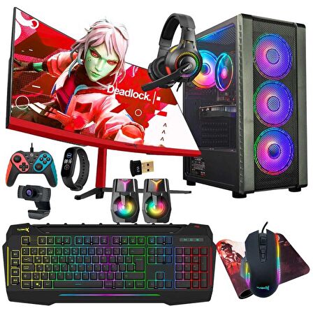 Turbox Tx5429 i5 6400 16GB Ram 512GB SSD 4GB GTX1650 23.6 inç Curved Oyuncu Masaüstü Bilgisayarı