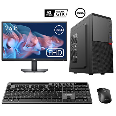 Turbox Tx5876 i5 9400F 32GB DDR4 512GB SSD 4GB GTX750Ti 23.8 Dell Monitör Kurumsal Ofis Hazır Sistem
