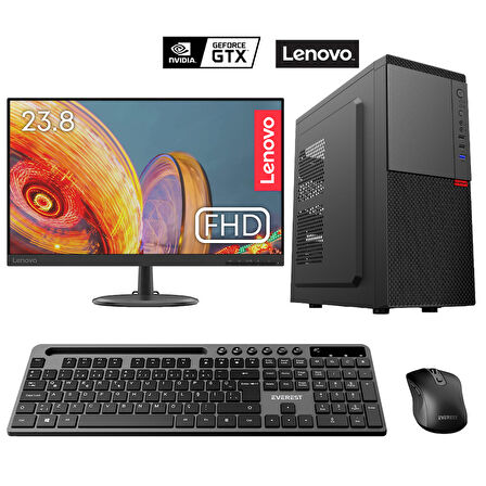 Turbox Tx5882 i5 9400F 32GB DDR4 1TB SSD 4GB GTX750Ti 23.8 Lenovo Monitör Kurumsal Ofis Hazır Sistem