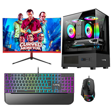 Turbox Tx5993 Ryzen 7 5700X 32GB 1TB NVMe 12GB RTX3060 23.6 165Hz Curved Oyun Hazır Sistem