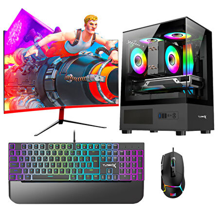 Turbox Tx5984 Ryzen 5 3600 32GB 1TB NVMe 12GB RTX3060 23.6 165Hz Curved Oyun Hazır Sistem