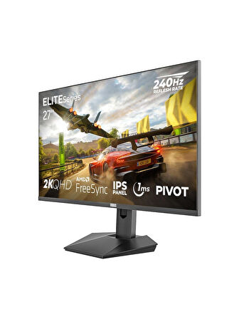 Dragos ElıteSerıes E270QHD240 1Ms 240Hz 27'' 2560x1440 QHD FreeSync IPS Oyuncu Monitorü 