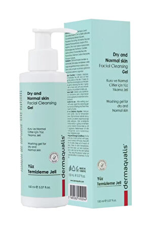 Dermaqualis Kuru ve Normal Ciltler Için Yüz Yıkama Jeli Yüz Temizleme 150 ml