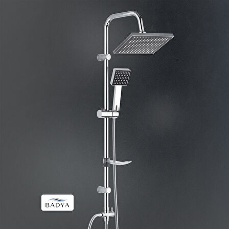 Quadro 200 Tepe Duş Seti Krom D.199.4.2