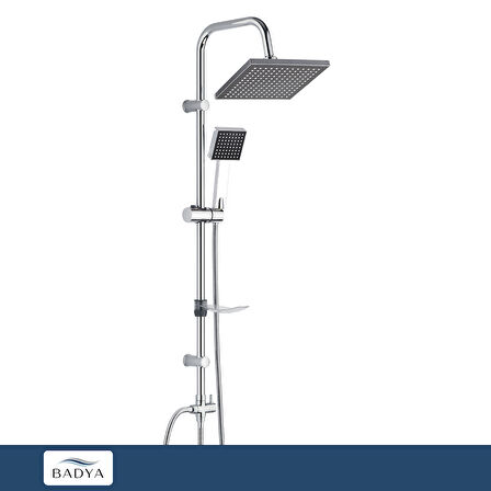 Quadro 200 Tepe Duş Seti Krom D.199.4.2