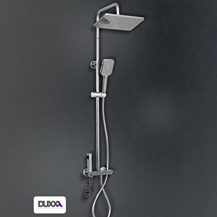 Duxxa Piano Bataryalı Duş Seti Krom DP.100