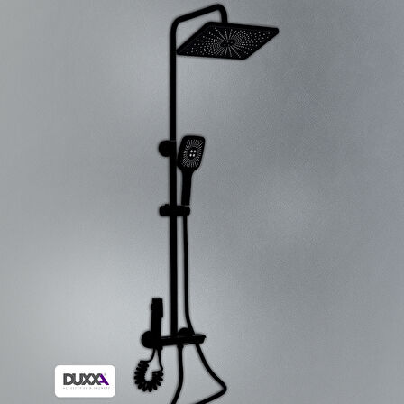 Duxxa Piano Bataryalı Duş Seti Mat Siyah DP.100.MS
