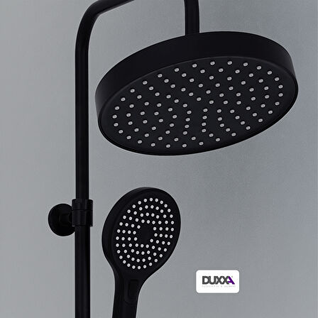 DUXXA Icon Rain Duş Seti Mat Siyah D.112.MS 3 Yıl Garanti