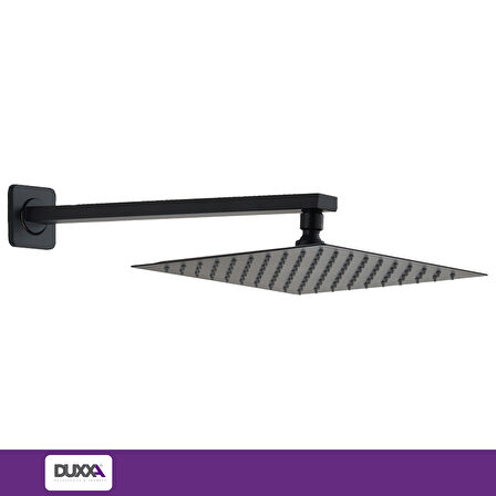 Duxxa Pera Kare Termostatik Ankastre Duş Seti Siyah D.052.MS