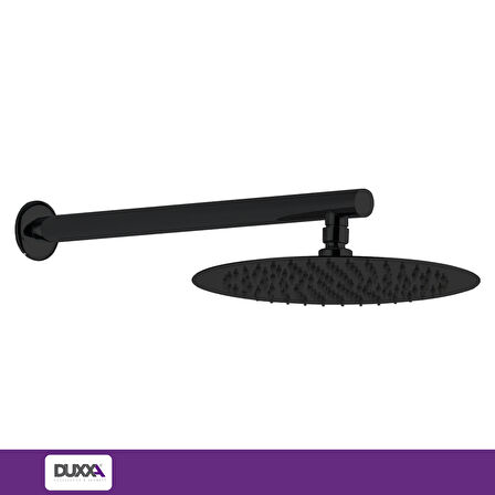 Duxxa Pera Oval Termostatik Ankastre Duş Seti Siyah D.054.MS