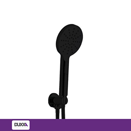 Duxxa Pera Oval Termostatik Ankastre Duş Seti Siyah D.054.MS