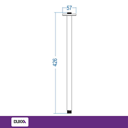 Ankastre Duş Borusu SS304 Çap 20mm Kalınlık 1.2mm 3 Yıl Garanti