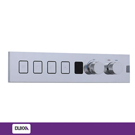 Duxxa Prime Ankastre Duş ve ısı Ayarlı Batarya Seti Krom D.058