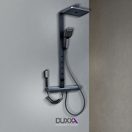 Duxxa Ramada Isı Ayarlı Masajlı Bataryalı Duş Seti DP.150.MS
