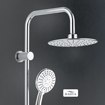 Elvis 200 Tepe Duş Seti Krom D.199.2.2  3 Yıl Garanti