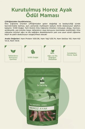 Kito Horoz Ayak ÖDüL Maması(100Gr)