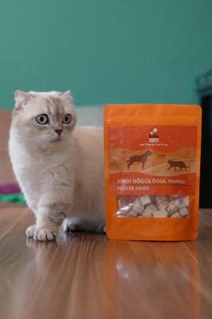Kito Freeze Dried Hindi Göğüs Ödül Maması Köpekler İçin 