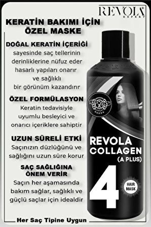 Revola Expert A Plus Yıpranmış Saçlar ve Keratin Bakımı İçin Özel Maske 500 Ml