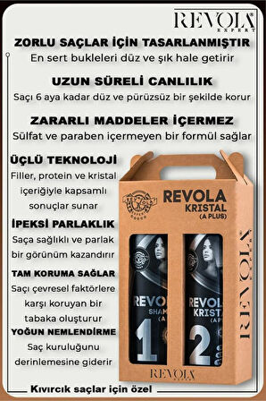 Revola Expert Kristal A Plus Saç Düzleştirici 2'li Set 2x500 Ml
