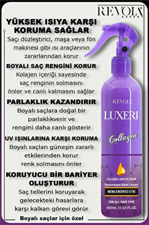 Revola Expert Luxeri Kolay Tarama Fön Suyu 400 Ml Kolajen