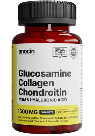 Anocin Glucosamine Chondroitin Msm Kolajen Curcumin Tablet 1500 mg 30 Tablet - 2 Adet