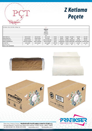 PÇT - Z Havlu - 2024x200 - 2Ply - 200Ad/Paket