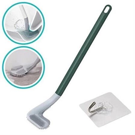 RENGINESHOP® Golf Tasarımlı Silikon WC Klozet Mutfak Temizlik Fırçası Kanca Hediyeli