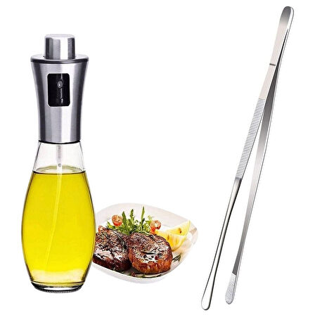 BUFFER® Spreyli Sızdırmaz Cam Şişe Yağdanlık Limon Sirke Sos Püskürtücü Dağıtıcı Sprey ve Yiyecek Se
