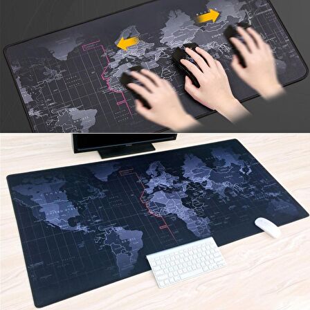 BUFFER® 70x30 Mouse Pad Gaming Oyuncu Gamer Kaymaz Taban Büyük Boy Ofis Tipi Fare Altlığı 